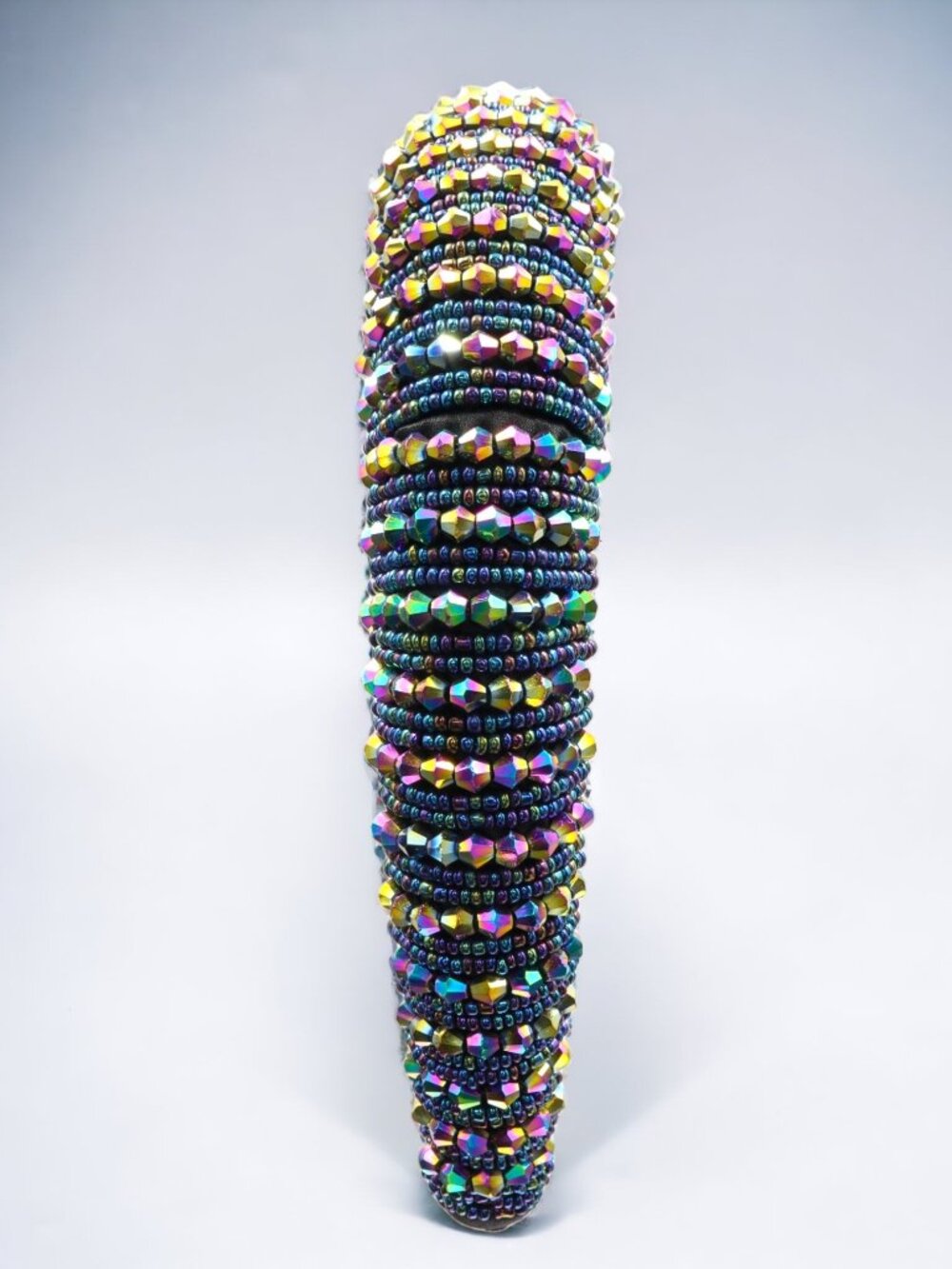 Iridescent Blue Luxury Statement Headband - Picture 5 of 6